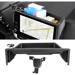 Car Phone Holder Center Console Organizer For Toyota Sienna 2025 202612.3-inch ScreenNot Fit LE 8-inch Screen Auto Accessories Navigation Bracket Interior Decoration Screen Mobile Cell Mount case