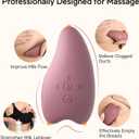 Momcozy Warming Lactation Massager 2-in-1, Soft Breast Massager for Breastfeeding, Heat + Vibration Adjustable for Clogged Ducts, Improve Milk Flow, Engorgement