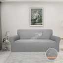 Easy-Going 100% Waterproof Couch Cover, Dual Waterproof Sofa Cover, Stretch Jacquard Sofa Slipcover, Leakproof Furniture Protector for Kids, Pets, Dog and Cat (Sofa, Light Gray)