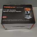 THINKWORK Router Tool, 6 Variable Speeds Wood Router for Woodworking, 6.5 Amp 1.25 HP Trim Router with 15 Pieces 1/4" Router Bits Set