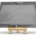 Necklace Organizer Box Jewelry Display Tray with Clear Lid Stackable Storage Case for Necklaces Bracelets Gray