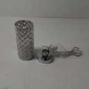 Seaside village Crystal Table Lamp Touch Control Dimmable Accent Desk Lamp Bedside Modern Table Light with Silver Lamp Shade Night Light Fixture for Living Room Bedroom Kitchen