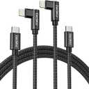 Apple USB C to Lightning Cable 2Pack - 6FT Right Angle 90 Degree iPhone Charging Cable - Long Nylon Braided - Compatible with iPhone 14/13/Pro/12/Max/11/XS/XR/8/Plus
