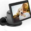 PlusAcc Wall Mount for Show 10 - Cable Management Wall Stand Shelf Compatible with Sonos Era 100 & Show 10 3rd Gen & HomePod, Space Saving Mounting Bracket with Removable Foam (Black)