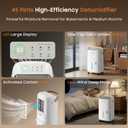 45 Pint 2025 Energy Star Dehumidifier for Spaces up to 4500 Sq.Ft for Basement and Home, Compressor Dehumidifier with Drain Hose,Large Room,Bedroom,Home,Bathroom