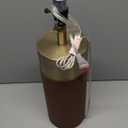 Brown PU Leather Table Lamp for Living Room