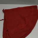 Sattiyrch Christmas Tree Skirt, 36 inches Luxury Cable Knit Knitted Thick Rustic Xmas Holiday Decoration, Burgundy (36in)