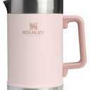 STANLEY Classic Stay-Hot French Press Coffee Maker 48 oz | 5 Minute Brew, 4 Hours Hot | Mesh Filter for Coffee Grounds | Insulated Stainless Steel French Press | BPA-Free | Rose Quartz
