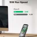 INIU Wireless Charger, 15W Fast Wireless Charging Station with Sleep-Friendly Adaptive Light Compatible with iPhone 17 16 15 14 13 12 Pro Max Samsung Galaxy S25 S24 S23 Note 20 Google etc