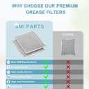 2 Pack Aluminum Range Hood filter 97006931 Replacement Compatible with Bro-an Nu-tone Range Hood Grease Filter PART#S97006931 (10-1/2 x 8-3/4 in) BP29, 88150, 99010121 by AMI PARTS