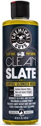 Chemical Guys CWS80316 Clean Slate Deep Surface Cleaning Car Wash Soap (Removes Old Car Waxes, Glazes & Sealants for Superior Surface Prep), 4 fl oz, Citrus Scent