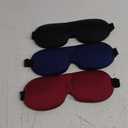 LKY DIGITAL Sleep Mask for Side Sleeper 3 Pack, Blackout 3D Eye Mask for Sleeping, Night Blindfold for Men Women (Black & Blue & Red)