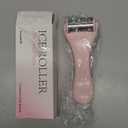 MAANGE Ice Roller for Face 1 Piece Stainless Steel Facial Roller Ice Face Roller for Puffiness,Migraine,Pain Relief and Skin Care (Pink)