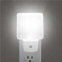 LED Night Lights Plug into Wall - 2 Pack Daylight Night Light with Dusk to Dawn Sensor Plug in Auto On/Off NightLights 5000k Bright Light Sensor Nightlight for Hallway Kitchen Bathroom Bedroom