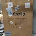 Babelio 36 Inch Extra Tall Baby Gate with Cat Door, 29-48" Auto Close Pet Door for Stairs, Doorways and House, with Wall Cups, Black