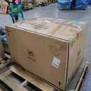 Signature Design by Ashley Paradise Trail Outdoor Swivel Upholstered Lounge Chair with All Weather Cushion, Set of 2, Cleanable Performance Fabric, Beige (Dark Brown)