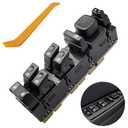 Front Left Driver Side Master Window Switch for 2003-2006 Chevy Silverado 1500 2500 3500, GMC Sierra 1500 2500 3500, Crew Cab Pickup, wo/Power Folding Mirrors, 8 Button Replace OE# 15883323, 901-075