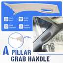 HECASA Front Right A Pillar Grab Handle Molding Trim Compatible with 2002-2010 Dodge Ram 1500 2500 3500 Pickup Truck Replacement for 1TE74BD1AA 5GR28TL2AF