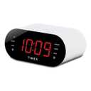 Timex Alarm Clock with FM Radio and USB Charging - White (T232W)