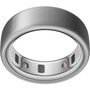 Oura Ring 4 - Brushed Silver - Size 8 - Smart Ring - Size First with Oura Ring 4 Sizing Kit - Sleep Tracking Wearable - Heart Rate - Fitness Tracker - Up to 8 Days of Battery Life