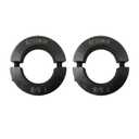AZSSMUK Shaft Collar Bore 1-5/8'' Double Split Black Oxide Set Screw Durable Shaft Collars Suitable for Machinery and Industrial Use 2 Pieces (1-5/8'')