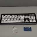 Magnus 325 | Wireless Large Print Full Size Computer Keyboard | High Contrast Black & White Keys | Soft Buttons | Ideal for Visually Impaired, Beginners and Seniors | Plug & Play