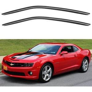 Window Visors Rain Guards for 2010-2025 Chevy Camaro Coupe
Out-Channel Window Vent Wind Deflectors Visors Shades Protectors for 10-25 Chevrolet Camaro (Excludes Convertible)