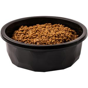 Leashboss Extra Large Dog Water Bowls (112 Oz) | Heavy Duty Plastic Food and Water Bowl for Large Dog Breeds, Durable and High Capacity Feeding Bowls for Inside or Outside, Holds Up To 14 Cups (Black)