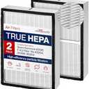 True HEPA Filter Replacement Compatible with Sears Kenmore 83195 F-K3 Filter fits 83254 83396 85254 Air Purifiers by LifeSupplyUSA (2-Pack)