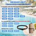 DEX2421JKIT Tension Control Clamp, Filter Clamp with DEX2422Z2 Tank Seal