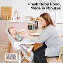 Babymoov Duo Meal Station Grey: Multi-Speed Baby Food Maker Steamer and Puree Blender, Baby Food Processor that warms & defrosts (Nutritionist Approved)