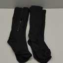 cerpite Zipper Compression Socks, 2 Pairs 15-20 mmHg Closed Toe Compression Stockings for Men Women (4X-Large, Black)