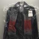 London Fog Women's Single-Breasted Wool Coat With Scarf, Black, XL