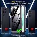 SPIDERCASE Only Designed for Samsung Galaxy S25 Plus Case Waterproof,Built-in Screen & Camera Lens Protector[IP68 Underwater] [Military Grade Shockproof] Full Body Protection Phone Case,Black/Clear