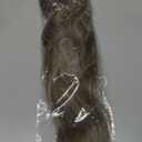 SARLA Invisible Wire Hair Extensions with 3 Clips Long Wavy Curly Synthetic Hairpiece for Women Adjustable Transparent Headband 18 Inch Dark Sand