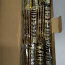 N9R 300PCS Gold Plastic Silverware, Heavy Duty Gold Plastic Cutlery Set Disposable Flatware Dinnerware, 100 Forks, 100 Spoons, 100 Knives, Perfect for Party, Wedding and Daily Use