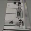 WallarGe Atomic Clock with Outdoor and Indoor Temperature - 12.5 Inch Self-Setting Digital Clock Large Display, Battery Operated Wall Clocks or Desk Clocks for Bedroom, Livingroom, Office