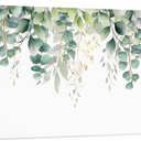 Canvas Print Wall Art -  Wall Decor Modern Artwork Paintings Pictures for Living Room Stretched and Framed Ready to Hang - 24" x 36", Green Eucalyptus Leaves