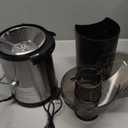 Qcen Juicer Machine, 800W Centrifugal Juicer Extractor with Wide Mouth 3 Feed Chute for Fruit Vegetable, Easy to Clean, Stainless Steel, BPA-free (Black)