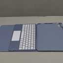 Harvopu Compatible with iPad Air 11 inch & Air 5th/ Air 4th Generation Case with Keyboard - Multi-Touch Trackpad, 7-Color Backlit, Detachable Folio Keyboard Cover for Air 11 M2, Air 5/ 4 (Blue)