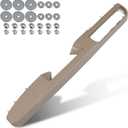 80995 Front Driver Side Door Armrest Handle Compatible with 2010-2014 Chevy Avalanche Silverado Suburban Tahoe & GMC Sierra Yukon, Front Left Side Door Arm Rest with Door Release Handle, Tan, New