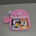 Bluey Girls Backpack – Official Pink Fur Fashion Mini Rucksack | Kids Bag with Bingo | Toddler Backpack for Girls