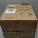 EUHOMY Nugget Ice Maker Countertop with Handle, Ready in 6 Mins, 34lbs Per Day, Removable Top Cover, Auto-Cleaning, Portable Sonic Ice Maker with Basket and Scoop, for Home/Party/RV/Camping (Silver) (Steel Light Silver)