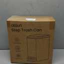 Cesun Small Bathroom Trash Can with Lid Soft Close, Step Pedal, 6 Liter / 1.6 Gallon Stainless Steel Garbage Can with Removable Inner Bucket, Anti-Fingerprint Finish (Matt Black)