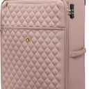 It Luggage Glimmering 32" Softside Checked 8 Wheel Expandable Spinner, Mink Gold, Large