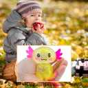 Squishy Stress Glitter Axolotl Toy for Kids Adults, Sugar Balls - Syrup Molasses Thick Glue/Gel Stretch Ball - Ultra Squishy and Moldable Slow Rise Relaxing Sensory Fidget Stress Toy