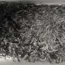 HUA Grey Glueless Wigs Human Hair Wigs for Black Women Grey Short Curly Wigs for Black Women Human Hair Mixed Kinky Curly Wear and Go Glueless Wig Ombre Gray 8 Inch Short Wigs for Older Women