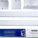 DuctlessAire White Paintable Mini Split Line Set Cover Kit - Cover for Ductless Mini Split AC & Heating System - Easy to Install Cover Kit with Wall Cap, Hide-A-Line, Coupler & End Cap (3" x 7.5 ft.)