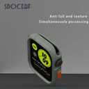 3 x 41mm 40mm Screen Protector Case Compatible with Apple Watch Series 9 8 7 6 5 4 SE 41mm 40mm Case, Soft TPU Full Coverage Front Protective Shockproof iWatch Bumper Cover (Green)