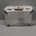 Vinyl Record Player Bluetooth with Speakers 3 Speed Portable Turntable Suitcase Built in 2 Speakers RCA Line Out AUX Headphone Jack PC RecorderWhite